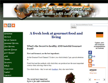 Tablet Screenshot of gourmet-food-channel.net